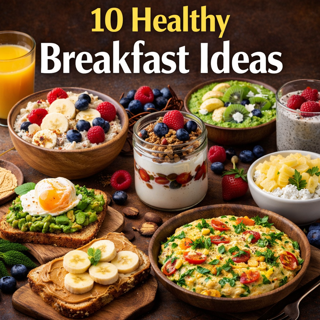 10 Healthy Breakfast Ideas to Start Your Day Right (Easy & Nutritious)